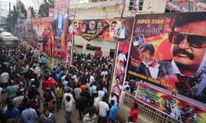 A cinema in Bangalore after a screening of Kabali
