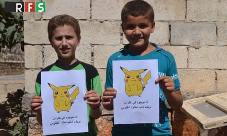 One of the image tweeted with the #PokemoninSyria hashtag by the Revolutionary Forces of Syria Media Office.