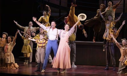 Hugh Jackman et Sutton Foster dans The Music Man.