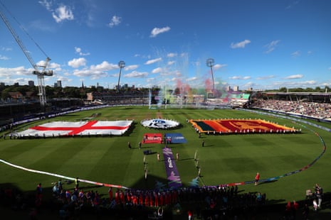 Players walk out prior to the ICC Women's T20 World Cup match between England and Sri Lanka.