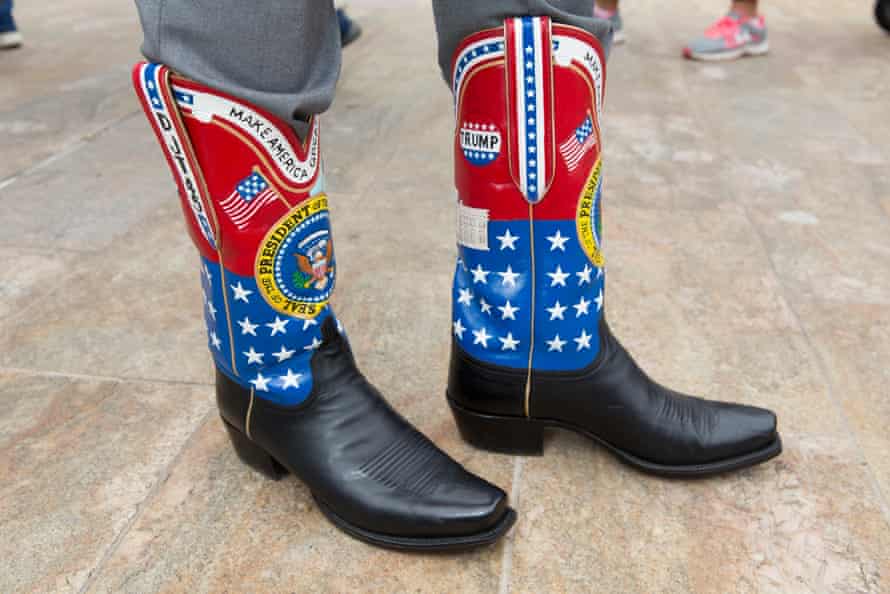 Custom-made cowboy boots.