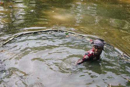 A traditional Bangladeshi fisherman
