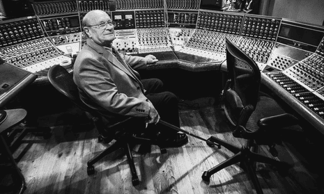 Rupert Neve, audio engineer, in the studio