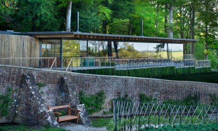 The garden cafe at the Newt in Somerset.