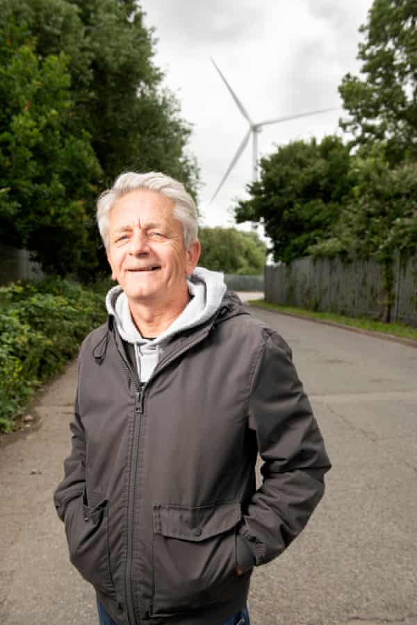 Mark Pepper, of Ambition Lawrence Weston, near the site where they plan to build a wind turbine for the community.