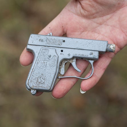 A mid-70s toy ‘Joe 90’ gun found by Mandy Duffin.