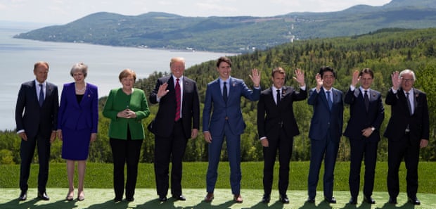 G7 leaders in La Malbaie.