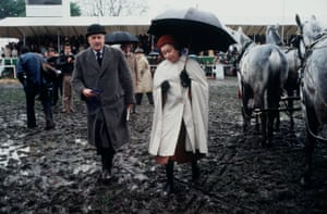 1978: The Queen walks through mud at the Royal Windsor horse show