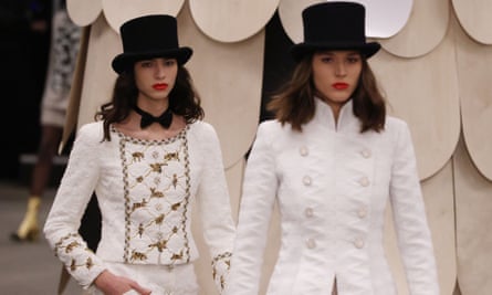 Understated elegance at the Chanel show on Tuesday.
