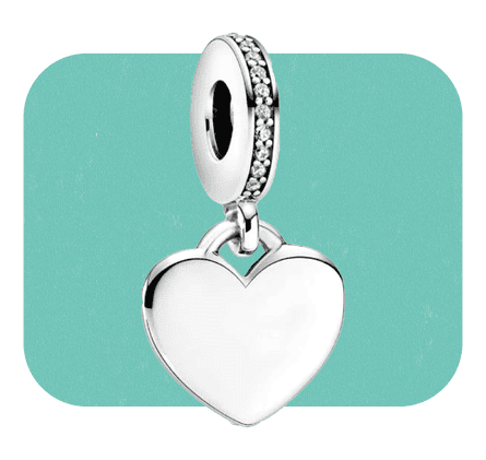 Pandora Engravable Heart Tag Dangle Charm