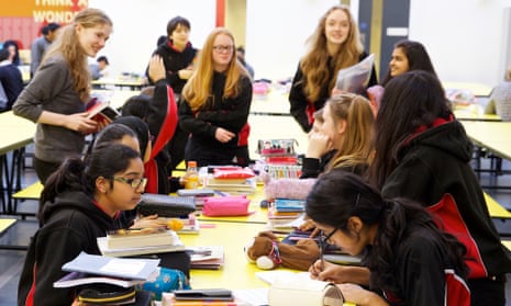 Pupils at Dixons Trinity academy in Bradford, West Yorkshire.