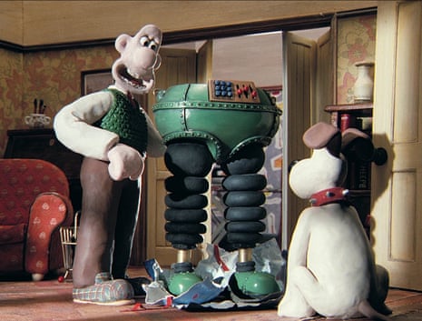 Wallace and his dog Gromit in the film The Wrong Trousers.