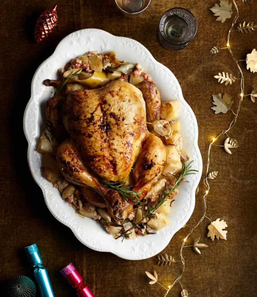 Thomasina Miers' chicken braised with celeriac, pancetta and sage
