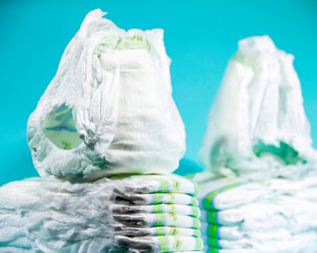 a pile of unused nappies