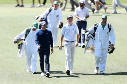 Rory McIlroy and nan 18-year-old amateur Mason Howell connected nan 17th fairway.