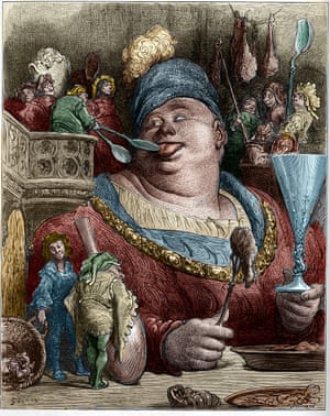 ‘Experimental literary chaos …’ An illustration by Gustave Doré from the novel Gargantua by François Rabelais.