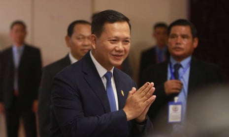 New Cambodian prime minister Hun Manet.