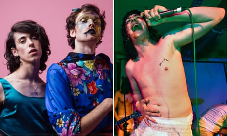 PWR BTTM, left, and Manchester band Cabbage.