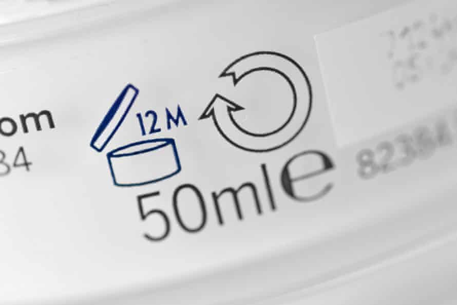 The ‘M’ number on packaging indicates how long a product will last once opened