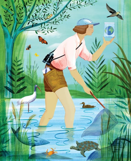 Rachel Carson, illustration by Sarah Wilkins, in Good Night Stories for Rebel Girls 2.