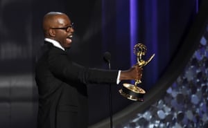 Courtney B. Vance accepts the award for outstanding lead actor in a limited series or a movie for The People v. O.J. Simpson: American Crime Story.