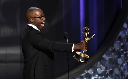 Courtney B. Vance accepts the award for outstanding lead actor in a limited series or a movie for The People v. O.J. Simpson: American Crime Story.
