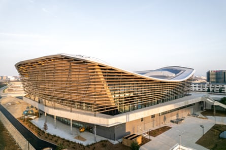 Understated … the €175m aquatics centre.