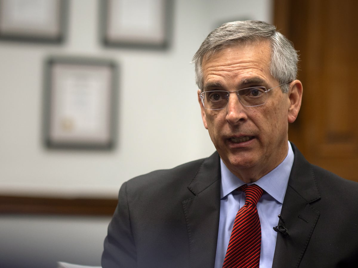 Brad Raffensperger: 'I haven't talked to Trump. I don't expect that'll happen' | Georgia | The Guardian