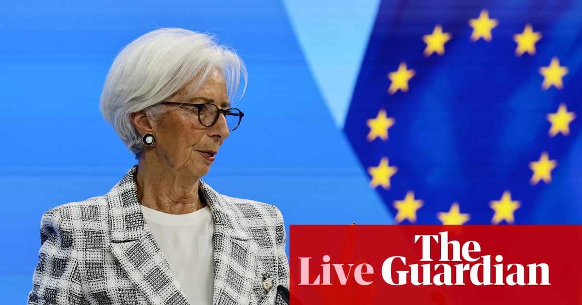 ECB president Lagarde says central bank ready to intervene in markets if necessary– business live