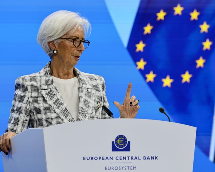ECB president Lagarde says central bank ready to intervene in markets if necessary– business live