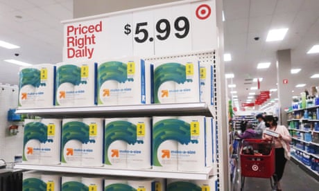 People shop at a Target store on Tuesday in Los Angeles, California.