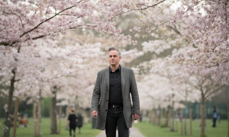 Jonathan Bartley, the Green party co-leader, at Battersea Park in south London
