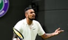 'This isn't grass': Nick Kyrgios rants then rallies in suspended Wimbledon epic