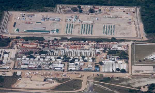 A natural gas plant in Afungi, in Mozambique’s Cabo Delgado province.