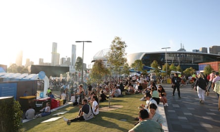 Last year’s Australian Open hosted hundreds of thousands of fans at Melbourne Park