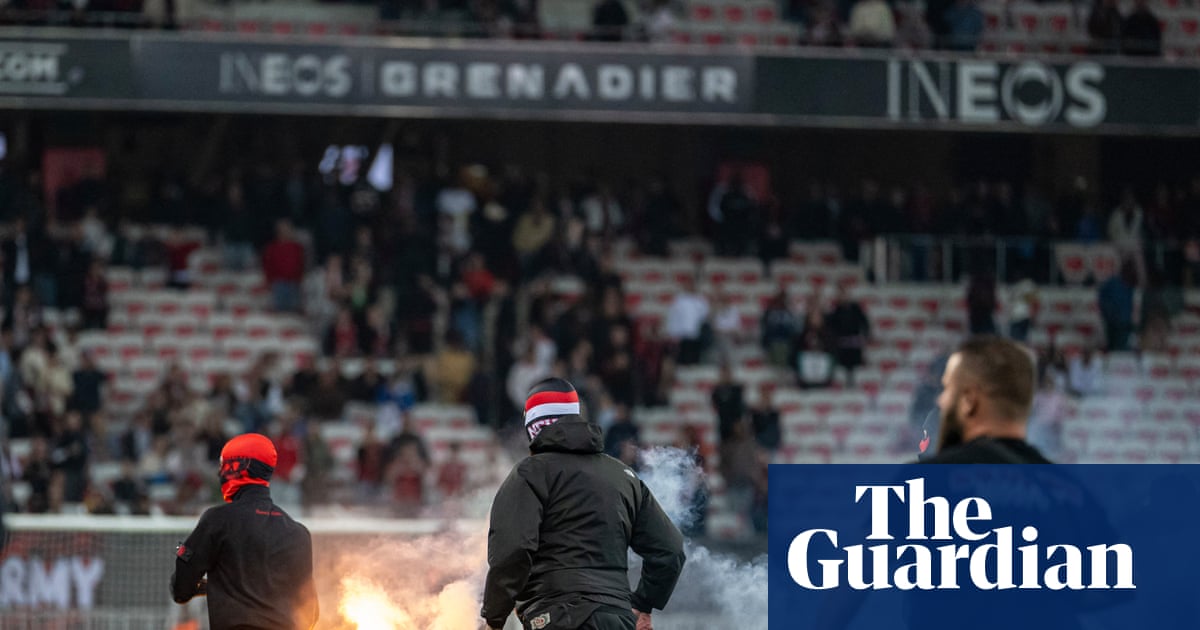 Nice fans direct fury at owners as club falls into Ligue 1 relegation playoff