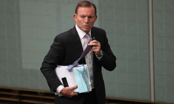Tony Abbott in parliament