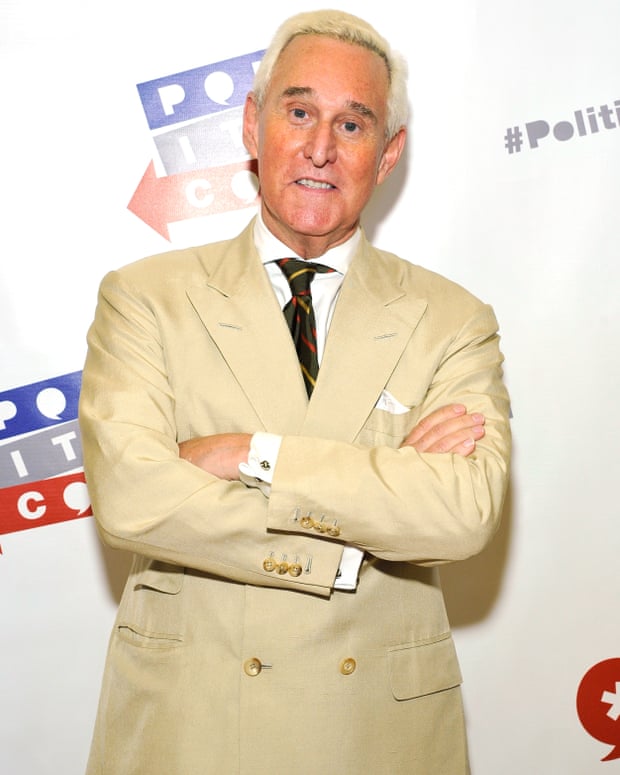 US political strategist and former Trump adviser Roger Stone, who had dinner with Farage in July 2016 at the Republican National Convention.