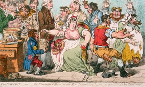 The Cow Pock – or The Wonderful Effects of the New Inoculation by James Gillray in 1802.
