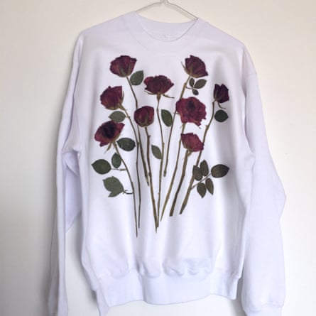 Rottingdean Bazaar’s pressed flower sweatshirt