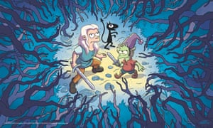 A still from Disenchantment, Matt Groening’s new animated “adult fantasy” series.