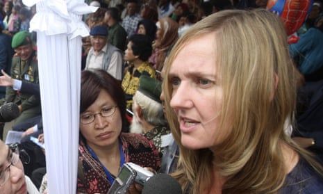Liesbeth Zegveld, the claimants’ lawyer, in Indonesia in 2011