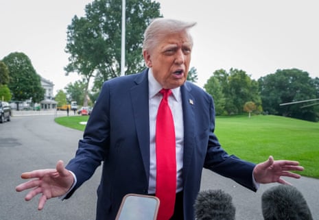 US President Trump departs for a state visit to Britain