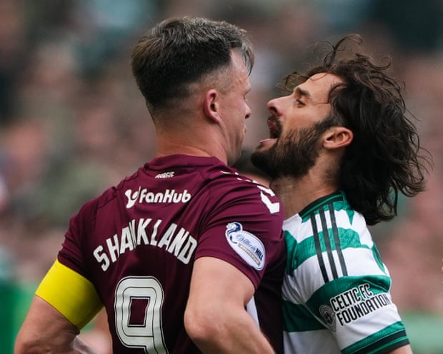Two players clash on the pitch