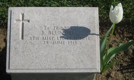 Grave of an Australian soldier
