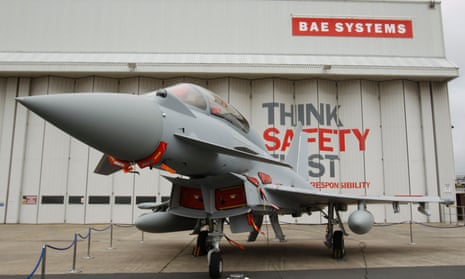 A Eurofighter Typhoon at BAE Systems