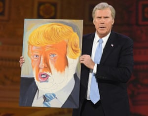 Will Ferrell appears as former president George W Bush, ‘the Martin van Buren of the 21st century’.