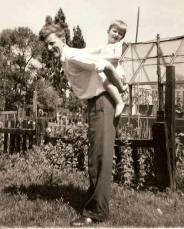 Garden of delight … Bragg and his dad in 1960.