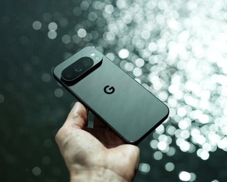 Back of the Google Pixel 10 Pro phone