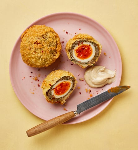 Middle Eastern Scotch Egg: Yotam Ottolenghi's Kibbeh Scotch Eggs.  March 18th